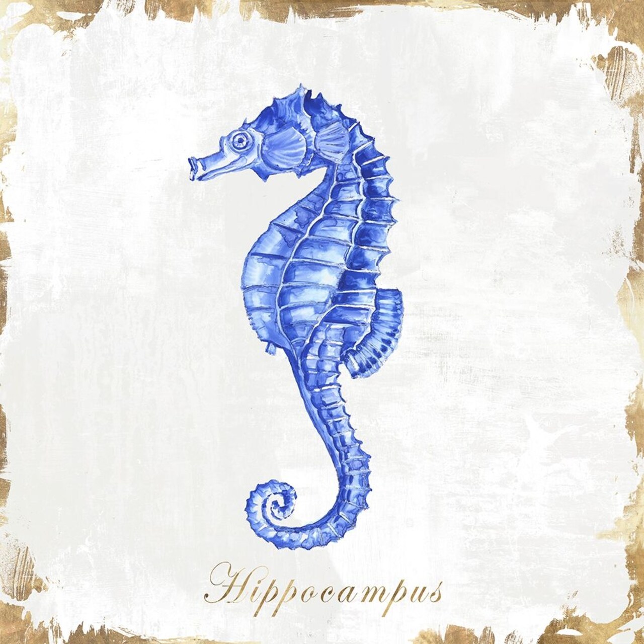 Blue Sea Horse Poster Print by Eva Watts - Item # VARPDXEW139A